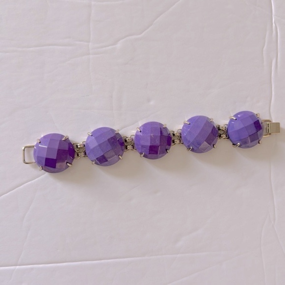 Vintage Kendra Scott Cassie Neon Purple Candy Bracelet